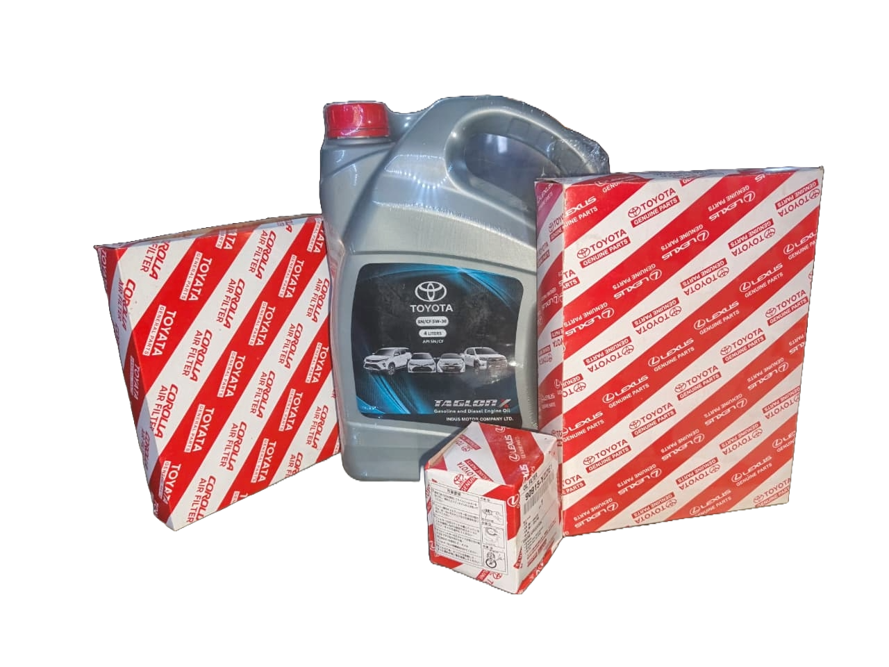 TOYOTA COROLLA ALTIS  COMPLETE OIL CHANGE  DEAL WITH FREE FILTERS WITH TOYOTA ORIGINAL ENGINE OIL